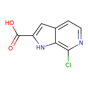 1H-Pyrrolo[2,3-c]pyridine-2-carboxylic acid, 7-chloro-