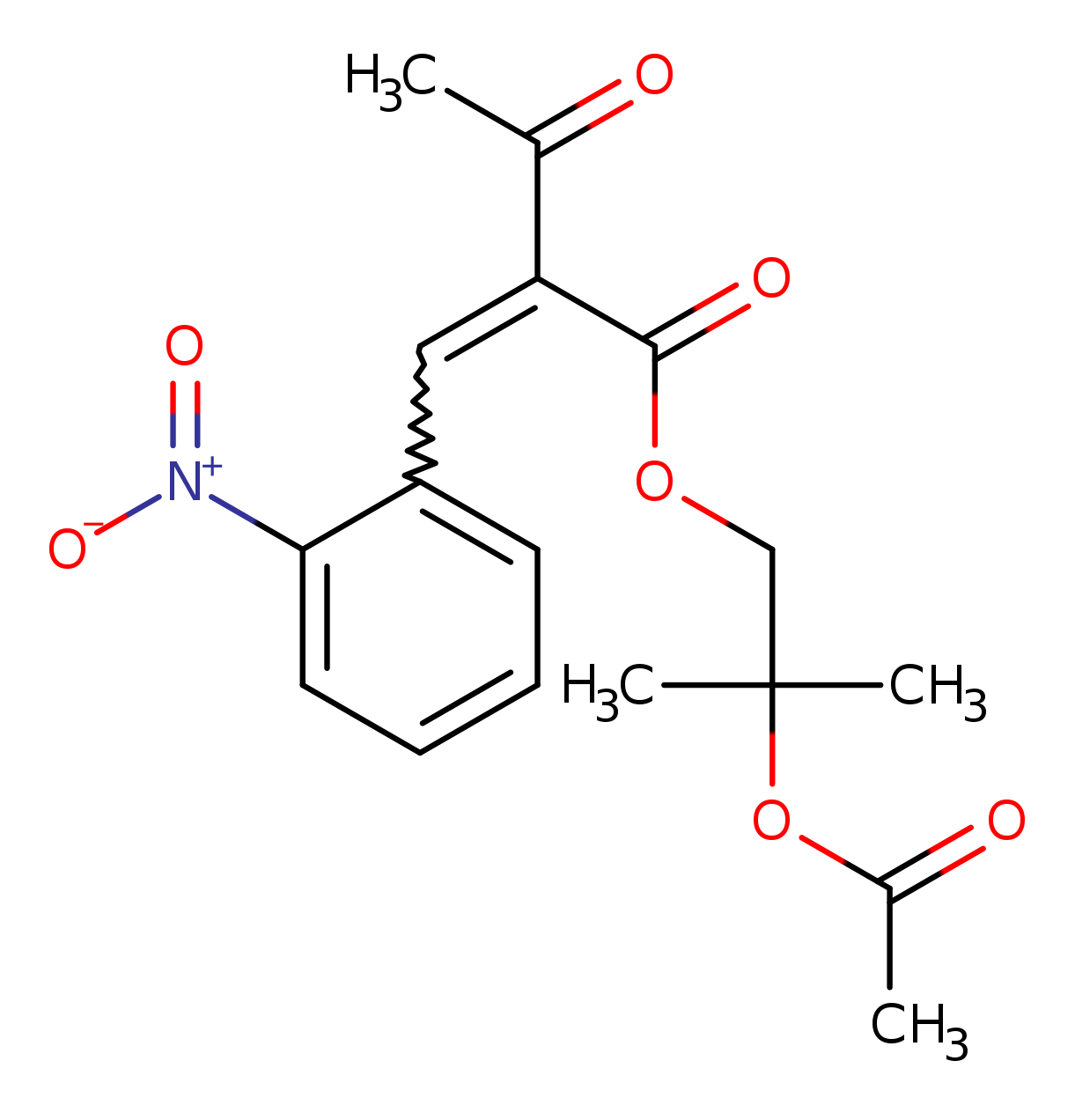 Butanoic acid,2-[(2-nitrophenyl)methylene]-3-oxo-, 2-(acetyloxy)-2-methylpropyl ester