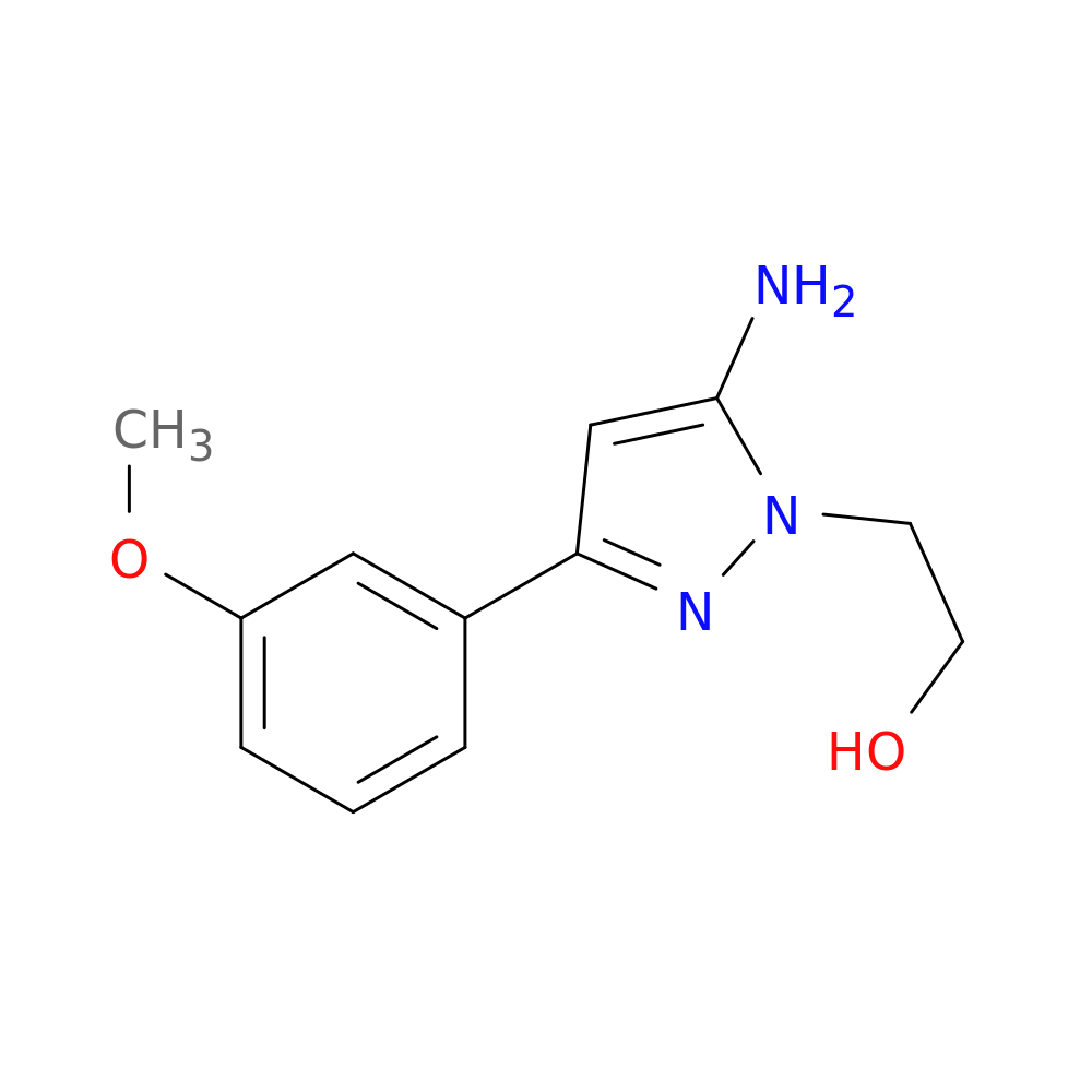 2-[5-amino-3-(3-methoxyphenyl)-1H-pyrazol-1-yl]ethan-1-ol