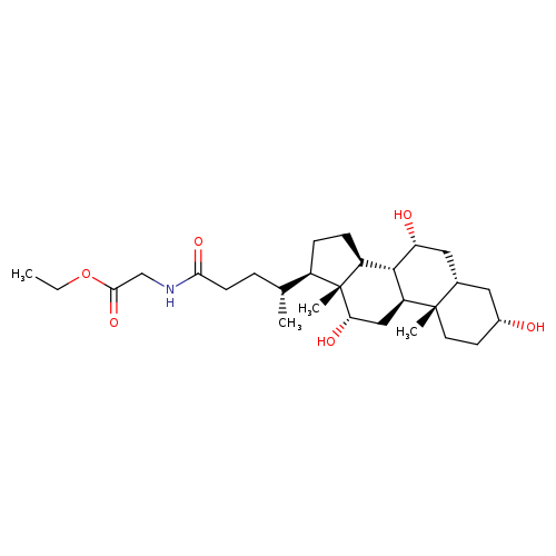 Glycine, N-[(3α,5β,7α,12α)-3,7,12-trihydroxy-24-oxocholan-24-yl]-, ethyl ester