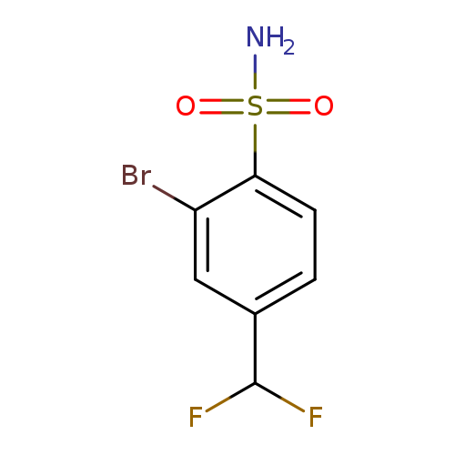 2-bromo-4-(difluoromethyl)benzene-1-sulfonamide
