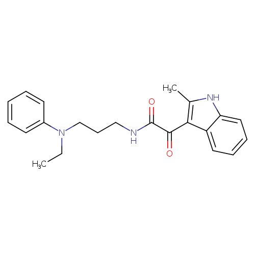 N-{3-[ethyl(phenyl)amino]propyl}-2-(2-methyl-1H-indol-3-yl)-2-oxoacetamide