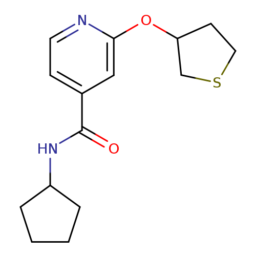 N-cyclopentyl-2-(thiolan-3-yloxy)pyridine-4-carboxamide