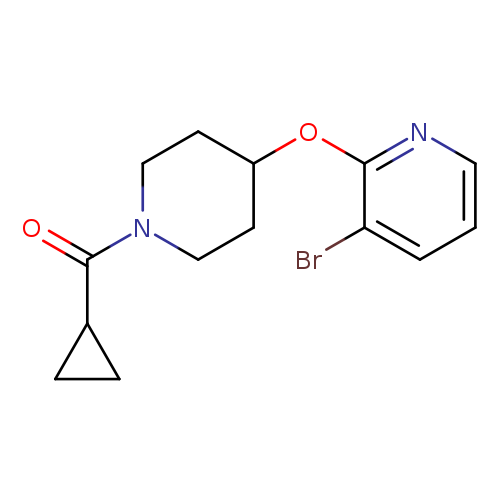 3-bromo-2-[(1-cyclopropanecarbonylpiperidin-4-yl)oxy]pyridine