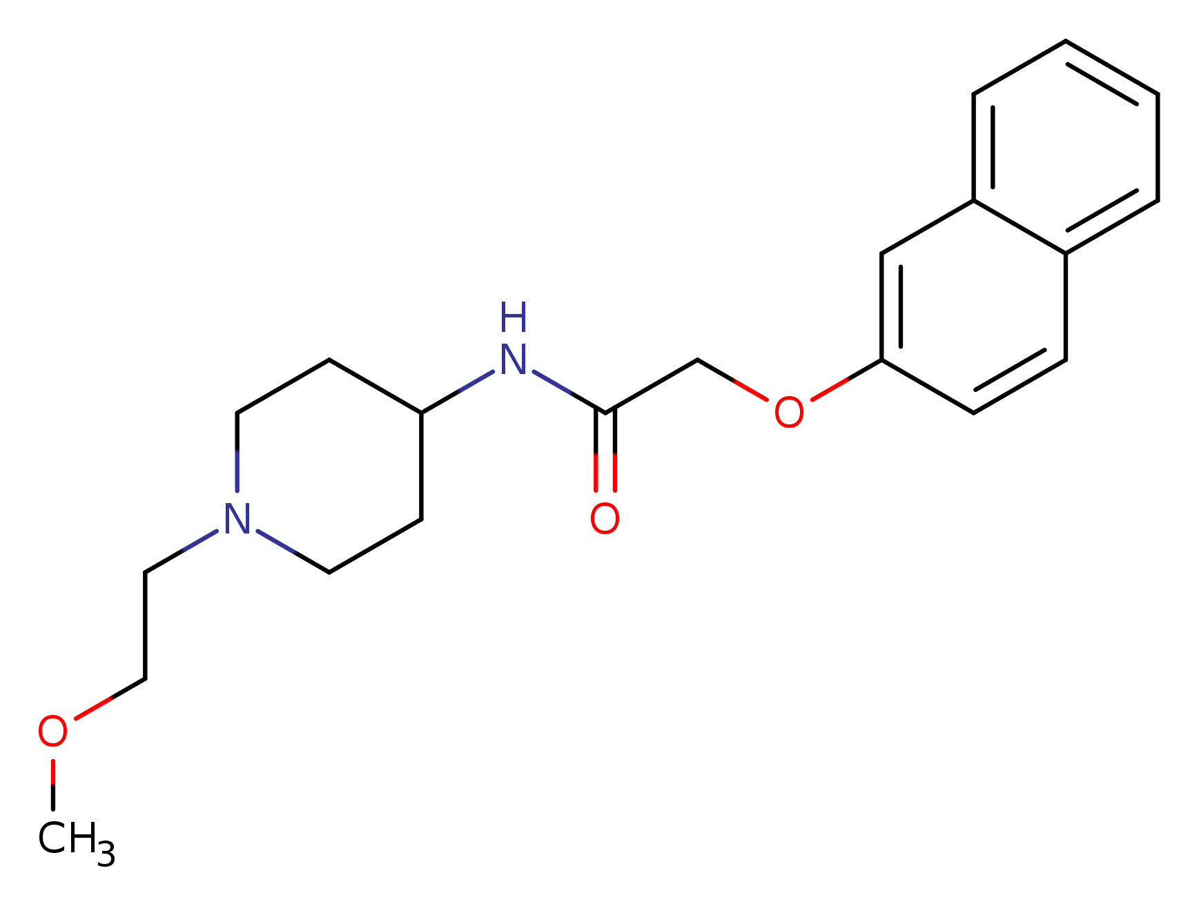 N-[1-(2-methoxyethyl)piperidin-4-yl]-2-(naphthalen-2-yloxy)acetamide