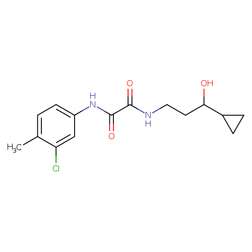 N'-(3-chloro-4-methylphenyl)-N-(3-cyclopropyl-3-hydroxypropyl)ethanediamide
