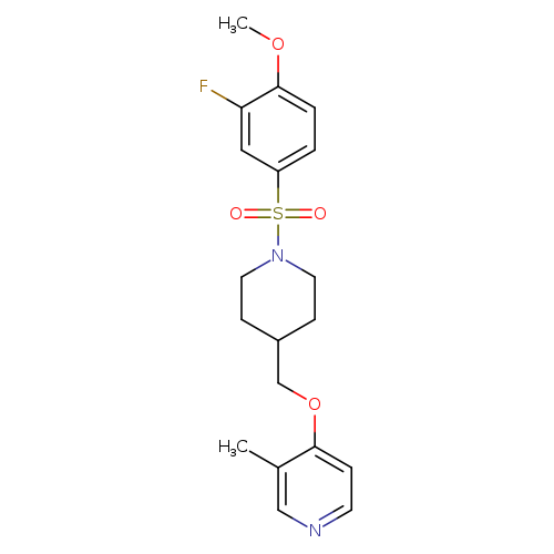 4-{[1-(3-fluoro-4-methoxybenzenesulfonyl)piperidin-4-yl]methoxy}-3-methylpyridine