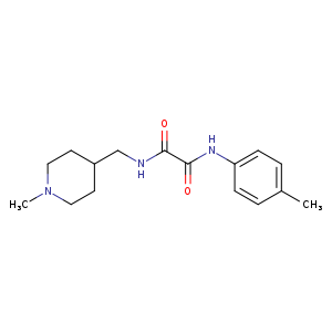 N'-(4-methylphenyl)-N-[(1-methylpiperidin-4-yl)methyl]ethanediamide