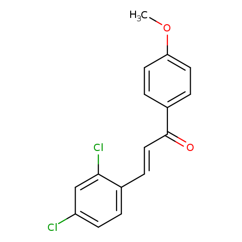 (2E)-3-(2,4-dichlorophenyl)-1-(4-methoxyphenyl)prop-2-en-1-one