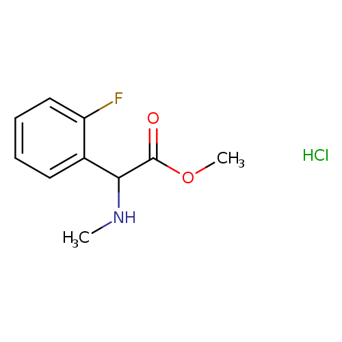 methyl 2-(2-fluorophenyl)-2-(methylamino)acetate hydrochloride