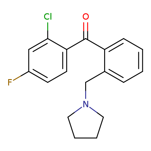 2-Chloro-4-fluoro-2'-pyrrolidinomethyl benzophenone