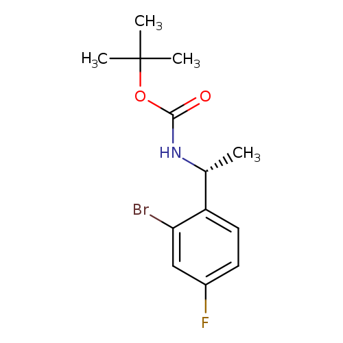 tert-Butyl N-[(1R)-1-(2-bromo-4-fluorophenyl)ethyl]carbamate