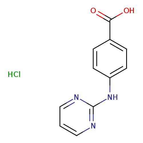 4-[(pyrimidin-2-yl)amino]benzoic acid hydrochloride