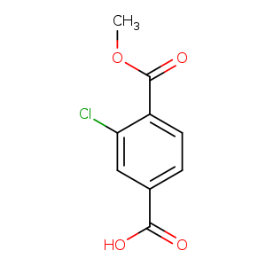 3-Chloro-4-(methoxycarbonyl)benzoic acid