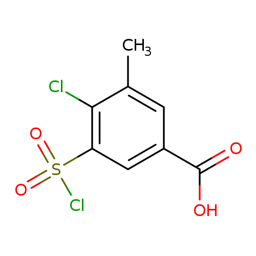 4-Chloro-3-(chlorosulfonyl)-5-methylbenzoic acid