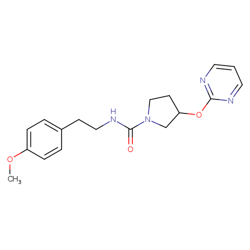 N-[2-(4-methoxyphenyl)ethyl]-3-(pyrimidin-2-yloxy)pyrrolidine-1-carboxamide