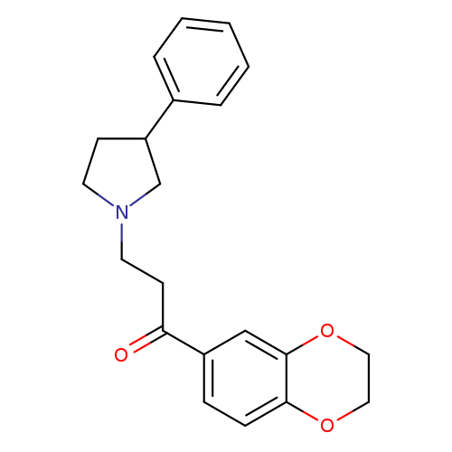 1-(2,3-Dihydrobenzo[b][1,4]dioxin-6-yl)-3-(3-phenylpyrrolidin-1-yl)propan-1-one