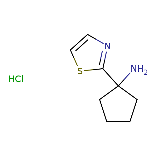 1-(1,3-thiazol-2-yl)cyclopentan-1-amine hydrochloride