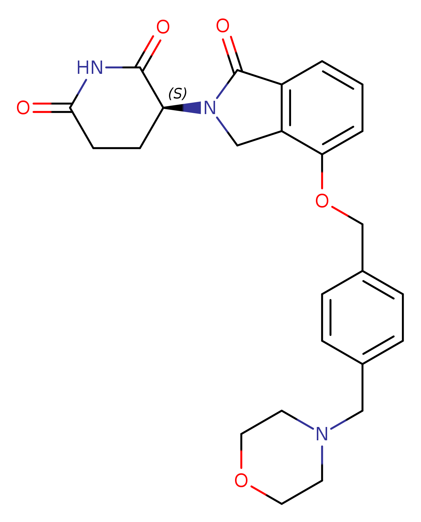(S)-3-(4-((4-(Morpholinomethyl)benzyl)oxy)-1-oxoisoindolin-2-yl)piperidine-2,6-dione
