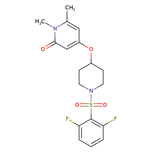 4-{[1-(2,6-difluorobenzenesulfonyl)piperidin-4-yl]oxy}-1,6-dimethyl-1,2-dihydropyridin-2-one