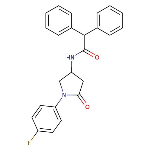 N-[1-(4-fluorophenyl)-5-oxopyrrolidin-3-yl]-2,2-diphenylacetamide