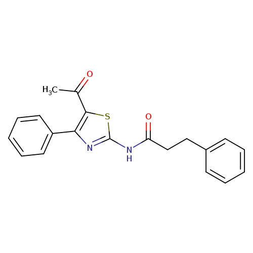 N-(5-acetyl-4-phenyl-1,3-thiazol-2-yl)-3-phenylpropanamide