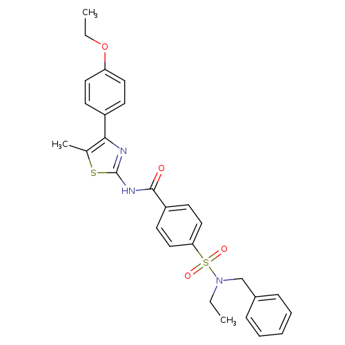 4-[benzyl(ethyl)sulfamoyl]-N-[4-(4-ethoxyphenyl)-5-methyl-1,3-thiazol-2-yl]benzamide