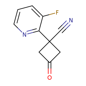 1-(3-fluoropyridin-2-yl)-3-oxocyclobutane-1-carbonitrile