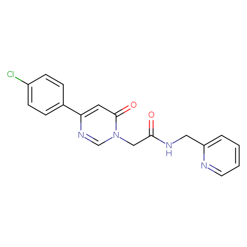 2-[4-(4-chlorophenyl)-6-oxo-1,6-dihydropyrimidin-1-yl]-N-[(pyridin-2-yl)methyl]acetamide
