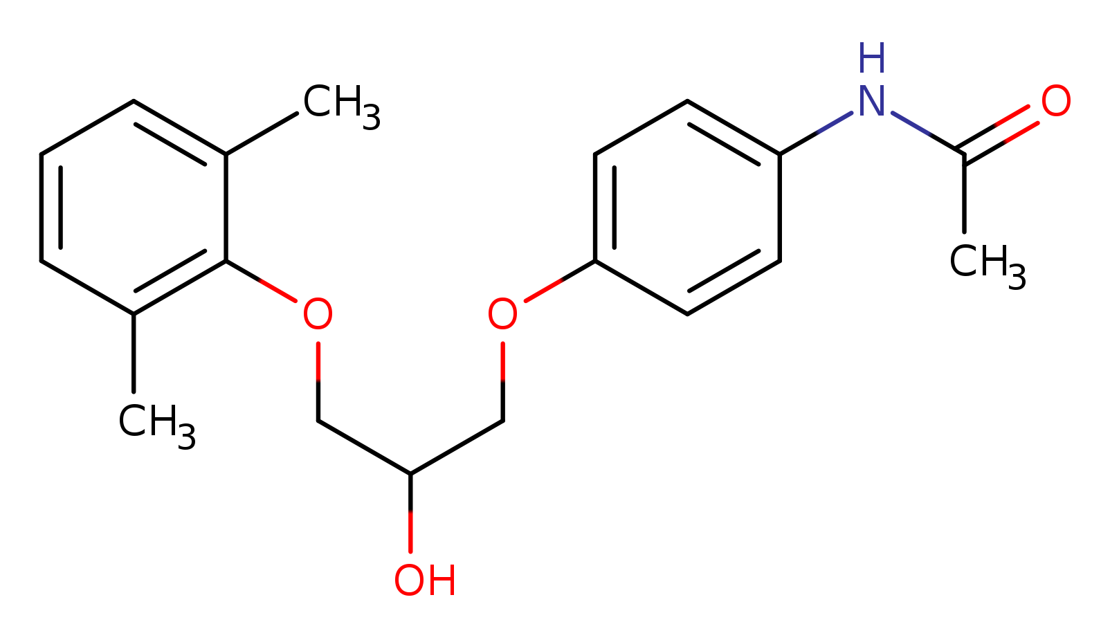 N-{4-[3-(2,6-dimethylphenoxy)-2-hydroxypropoxy]phenyl}acetamide