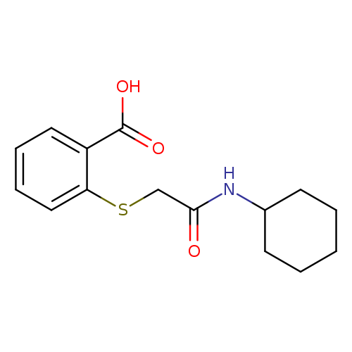 2-([2-(Cyclohexylamino)-2-oxoethyl]thio)benzoic acid