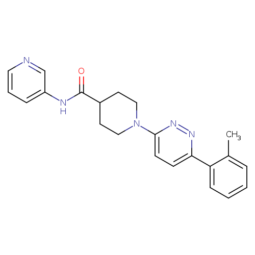 1-[6-(2-methylphenyl)pyridazin-3-yl]-N-(pyridin-3-yl)piperidine-4-carboxamide