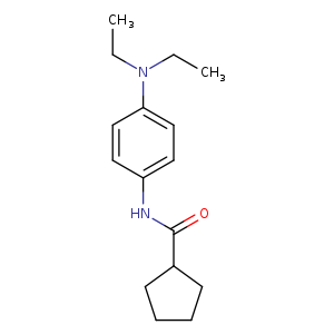 Cyclopentanecarboxamide, N-[4-(diethylamino)phenyl]- (9CI)