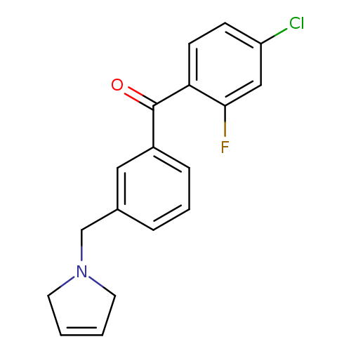(4-Chloro-2-fluorophenyl)(3-((2,5-dihydro-1H-pyrrol-1-yl)methyl)phenyl)methanone