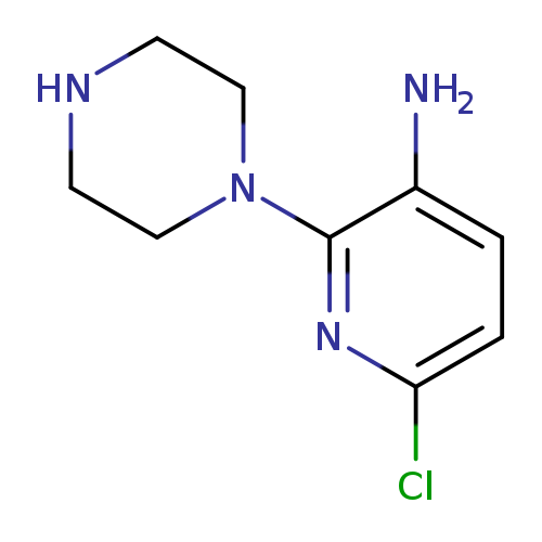 6-Chloro-2-(piperazin-1-yl)pyridin-3-amine