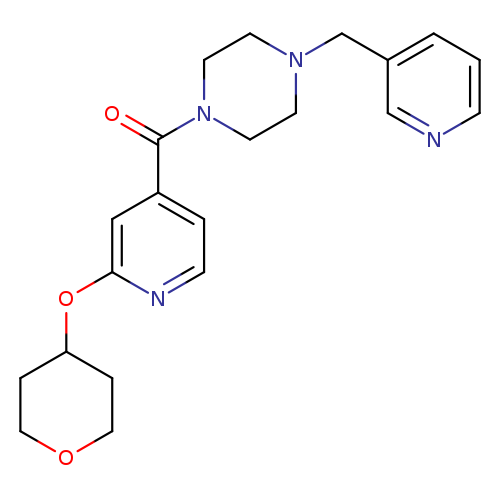 1-[2-(oxan-4-yloxy)pyridine-4-carbonyl]-4-[(pyridin-3-yl)methyl]piperazine