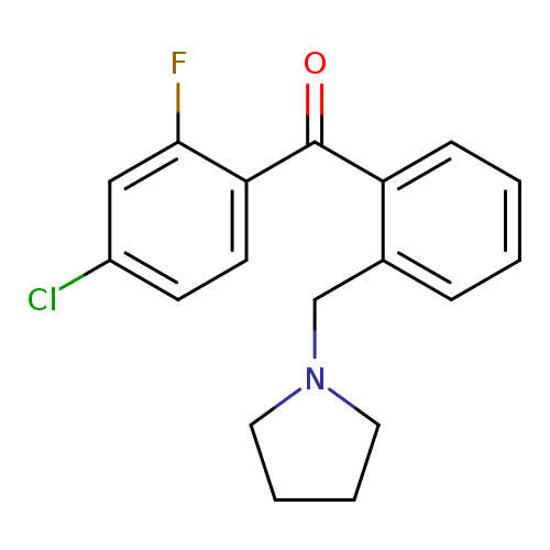 4-Chloro-2-fluoro-2'-pyrrolidinomethyl benzophenone