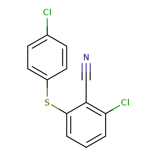 2-chloro-6-[(4-chlorophenyl)sulfanyl]benzonitrile