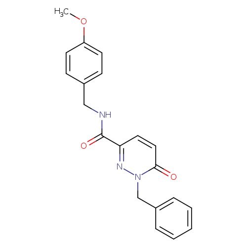 1-benzyl-N-[(4-methoxyphenyl)methyl]-6-oxo-1,6-dihydropyridazine-3-carboxamide