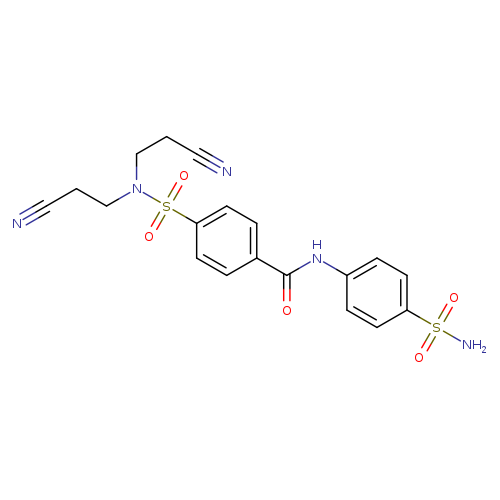 4-[bis(2-cyanoethyl)sulfamoyl]-N-(4-sulfamoylphenyl)benzamide