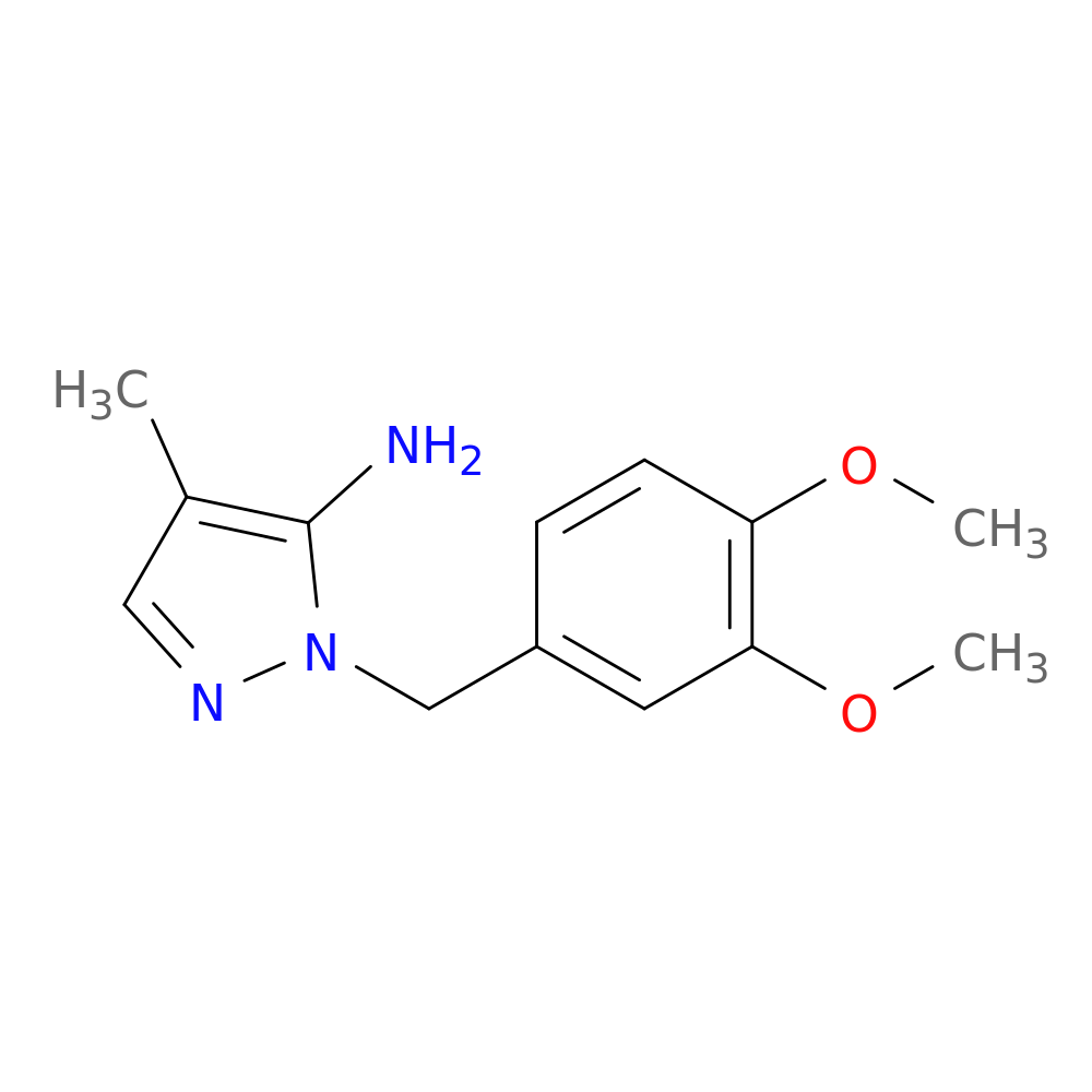 1-[(3,4-dimethoxyphenyl)methyl]-4-methyl-1H-pyrazol-5-amine