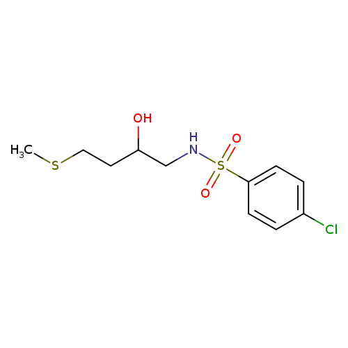 4-chloro-N-[2-hydroxy-4-(methylsulfanyl)butyl]benzene-1-sulfonamide