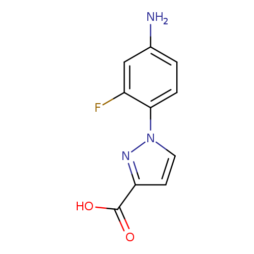 1-(4-Amino-2-fluorophenyl)-1H-pyrazole-3-carboxylic acid
