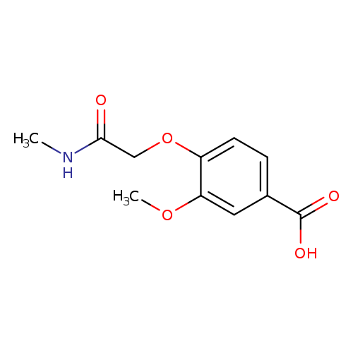 3-Methoxy-4-[(methylcarbamoyl)methoxy]benzoic acid
