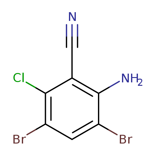 2-Amino-3,5-dibromo-6-chlorobenzonitrile