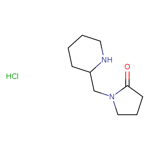 1-(piperidin-2-ylmethyl)pyrrolidin-2-one hydrochloride