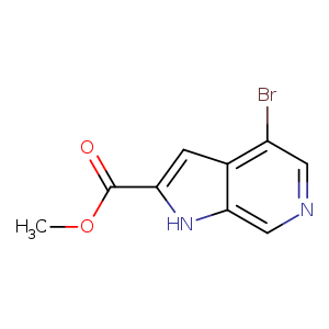 1H-Pyrrolo[2,3-c]pyridine-2-carboxylic acid, 4-bromo-, methyl ester