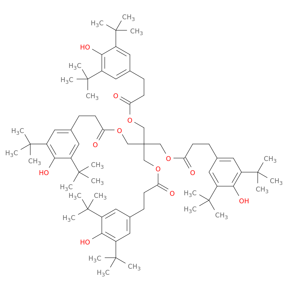 Carbyltetramethylene tetrakis(3,5-di-tert-butyl-4-hydroxyhydrocinnamate)