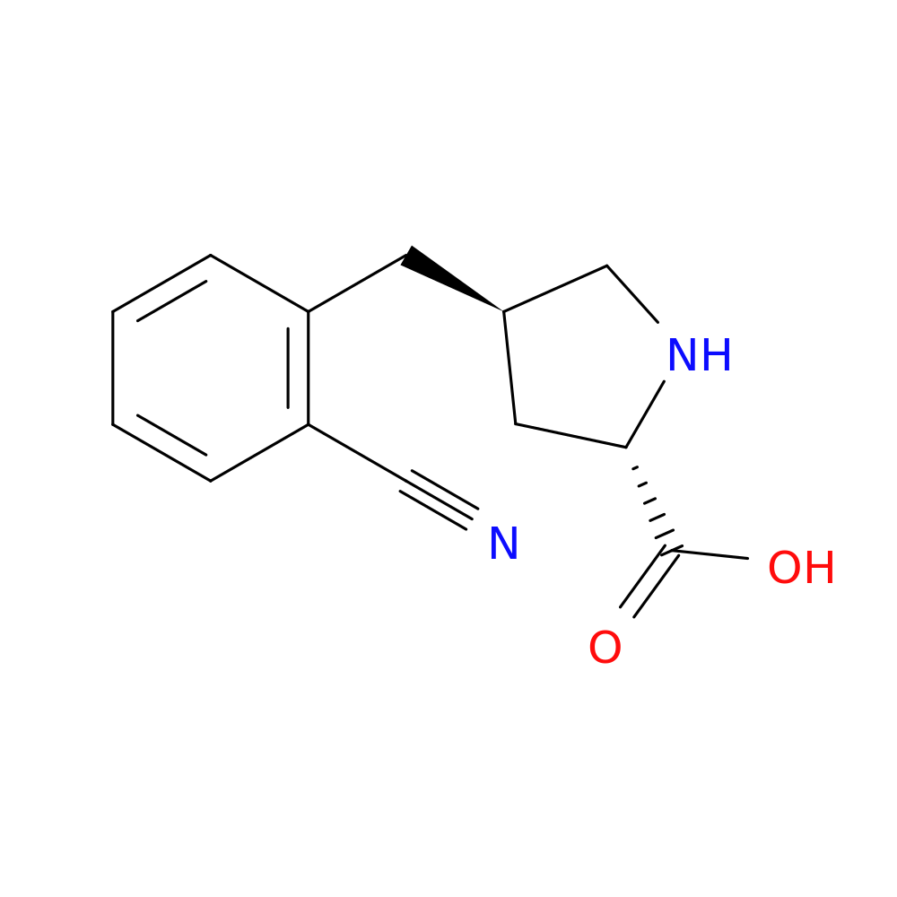 (2S,4R)-4-(2-Cyanobenzyl)pyrrolidine-2-carboxylic acid