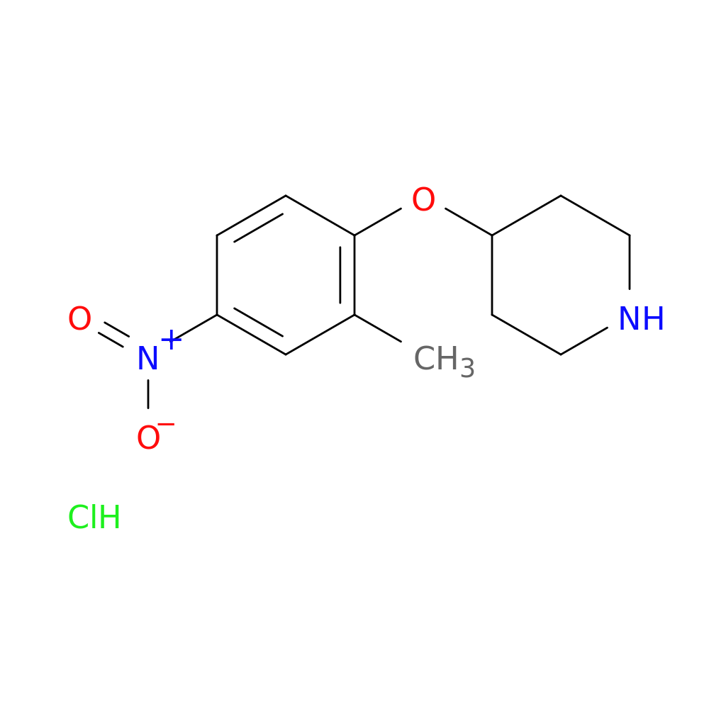 4-(2-Methyl-4-nitro-phenoxy)-piperidine HCl